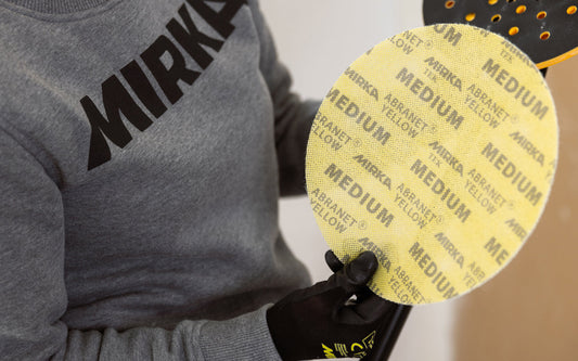 Abranet Yellow: Schleifen von Wänden und Decken