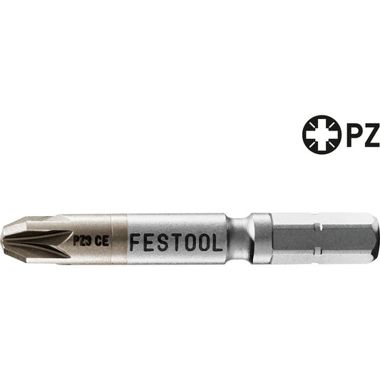 Festool Bit PZ für CENTROTEC, chemisch vernickelt mit Chrombeschichtung, Antriebsprofil Pozidriv