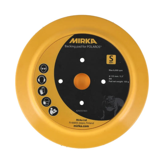 Mirka Stützteller Ø 135 mm, weich für POLAROS Rotationspolierer 
