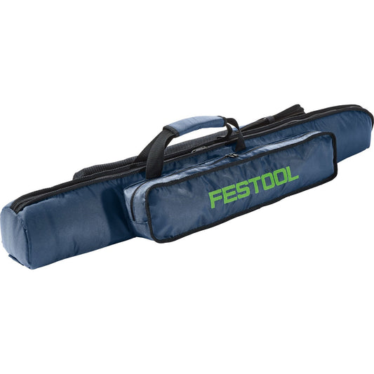 Festool Tasche ST-BAG blau mit grünem Logo, Schulterriemen und Tragegriff für Stativ Transport