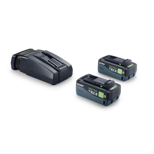 Festool Energie-Set 18V mit SCA16 Schnellladegerät und zwei TBX8 Akkupacks à 8,0 Ah