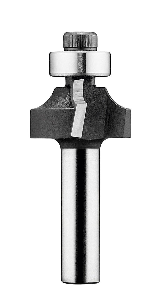 Festool Abrundfräser HW mit Hartmetallschneiden, Schaft und Anlaufkugellager für Kantenprofilierung.