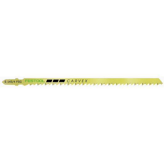 Festool Stichsägeblatt S 145/4 FSG CARVEX für Holz mit gelber Farbcodierung und T-Schaft Aufnahme
