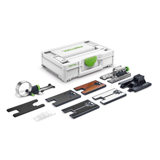 Festool Zubehör-Systainer ZH-SYS-PS 420 mit komplettem Zubehörset: Kreisschneider, Laufsohlen, Winkeltisch und
