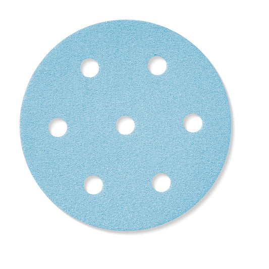 Festool Schleifscheibe Granat mit 7 Bohrungen für StickFix-Klettsystem, blau