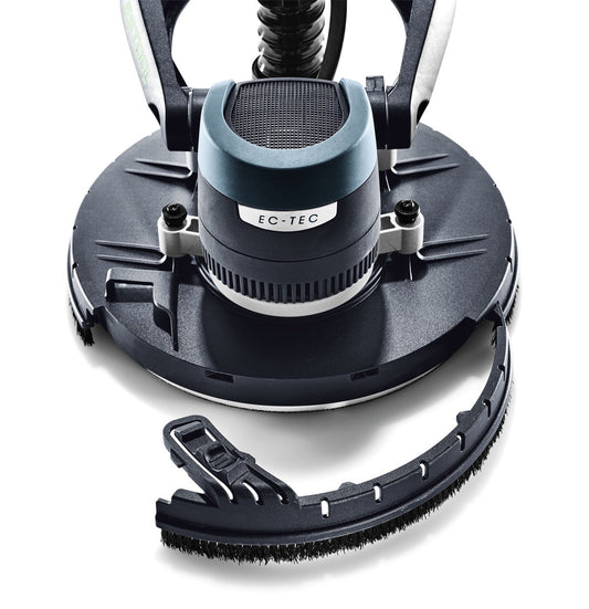 Festool Langhalsschleifer PLANEX easy LHS-E 225 mit EC-Motor, Schleifteller und abnehmbarer Bürste, Draufsicht