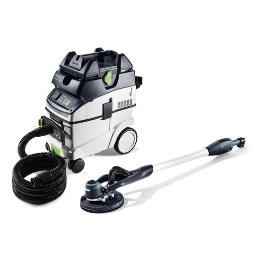 Festool PLANEX easy LHS-E 225 Langhalsschleifer mit CTL 36 Absauger und Schlauch, komplettes Schleif- und Saugset.