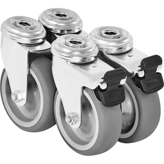 Festool SYS-PORT R/2 Rollensatz mit vier kugelgelagerten Gelenkrollen und Feststellbremsen für Systainer-Mobilität