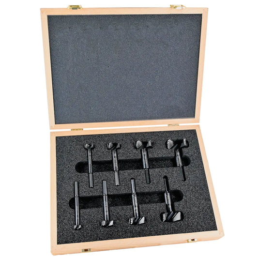 FAMAG Forstnerbohrersatz Bormax WS 1622.508 im Holzkasten offen mit Forstnerbohrer  Ø 15, 20, 25, 30, 35, 40, 45, 50 mm
