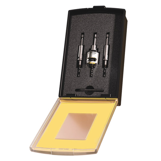 FAMAG HM-Bohrer-Senker-Satz Ø 3, 4, 5 mm mit kugelgelagertem Tiefenanschlag - Set 4-teilig