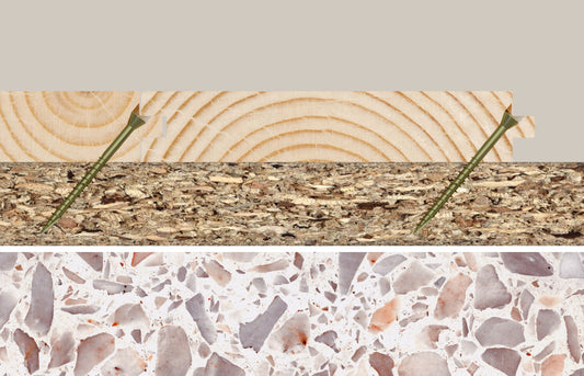 fischer PowerFast FTF-ST YZP Dielenschraube in Holz und Spanplatte mit TX-Antrieb