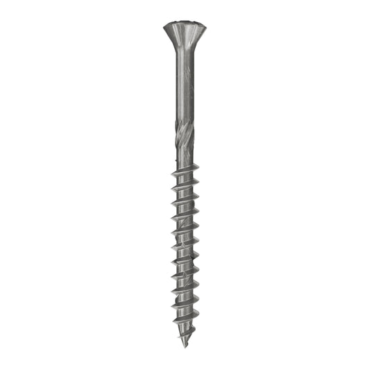 fischer Fassadenschraube FFSII-RT6 aus Edelstahl A2 mit 60°-Senkkopf, Antrieb Innenstern TX und Teilgewinde