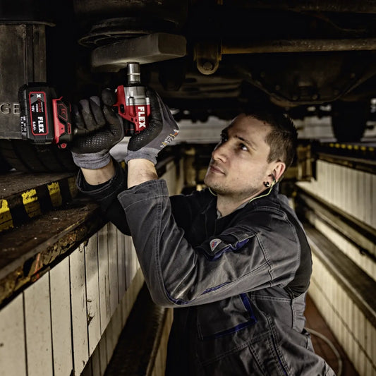 FLEX IW 1/2" 400 18.0-EC Akku-Schlagschrauber 18 V Anwendung im Kfz-Bereich Feder