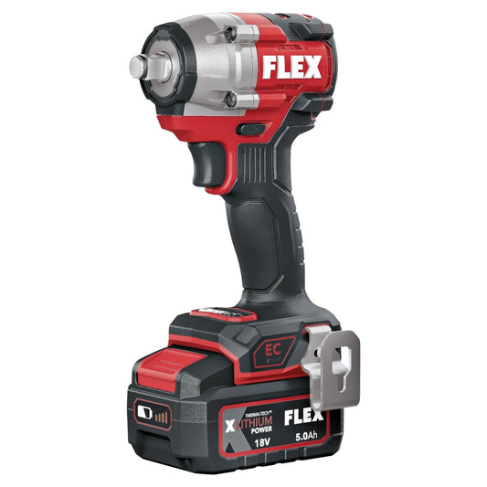 FLEX IW 1/2" 400 18.0-EC Akku-Schlagschrauber 18 V mit montiertem Akku