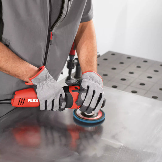 FLEX Schleifer SE 14-2 125 Anwendung Metalloberfläche finishen