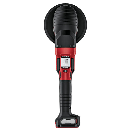 FLEX Akkupolierer PE 150 18-EC C Draufsicht - Schleiftitan.de
