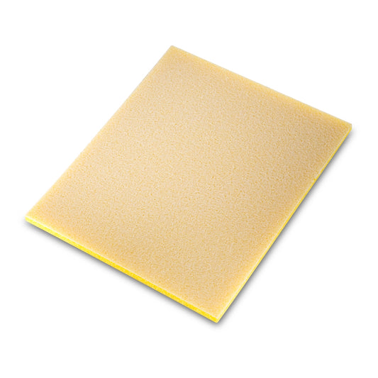 Sia Abrasives siasponge flat Schleifpad gelb in Hauptansicht, flexibles Schleifmittel für Nass- und Trockenschliff