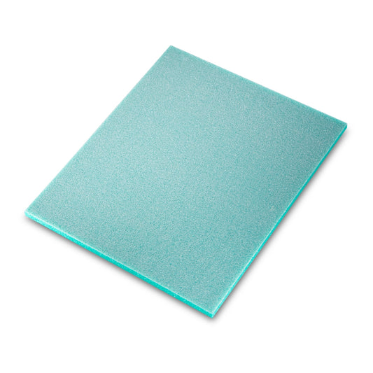 Sia 7979 siasponge flat Schleifpad in Türkis mit flexibler Schaumstruktur für Nass- und Trockenschliff